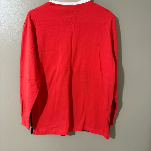 PINK Victoria's Secret Red and White Button Down Shirt - Picture 3 of 6